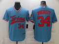 Men's Minnesota Twins Kirby Puckett Blue Replica Player Jersey