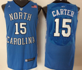 Men's North Carolina Tar Heels Vince Carter Blue Player Game Jersey