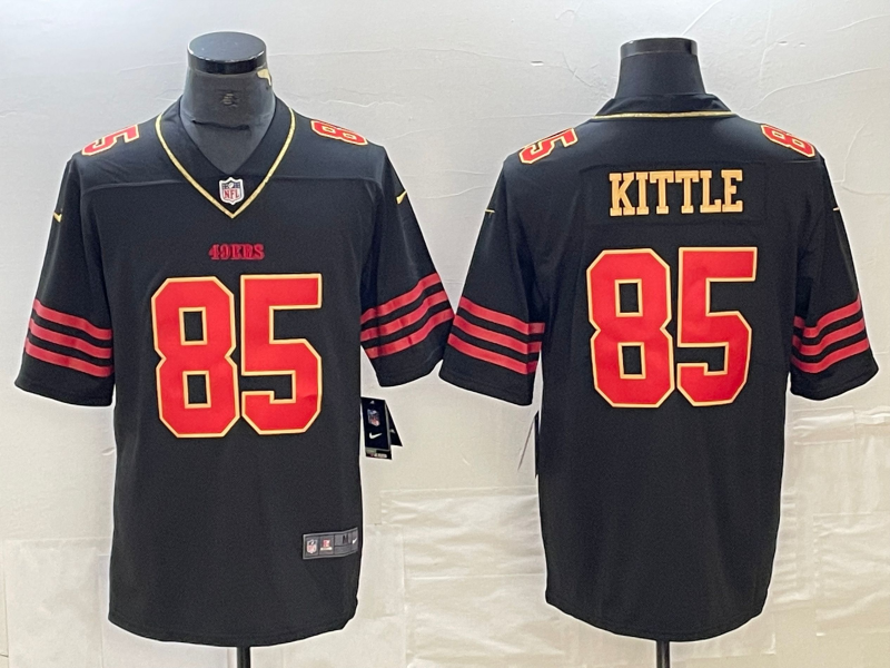Men's San Francisco 49ers George Kittle Black Vapor F.U.S.E. Limited Jersey