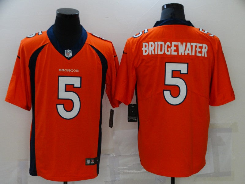 Men's Denver Broncos Teddy Bridgewater Orange Game Jersey