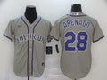 Men's Colorado Rockies Nolan Arenado Gray Replica Baseball Jersey