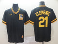 Men's Pittsburgh Pirates Roberto Clemente Black Replica Game Jersey