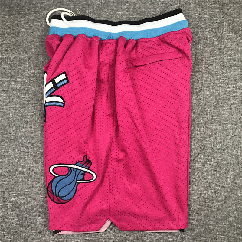 Men's Miami Heat Pink Basketball Shorts