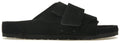 Birkenstock Kyoto Suede Leather 1022306 Narrow Fit Black Sandals