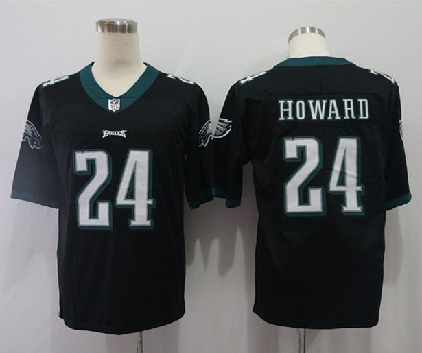 Men's Philadelphia Eagles Jordan Howard Black Game Jersey