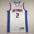 Men's Detroit Pistons Cade Cunningham Gray 2021/22 Swingman Player Jersey