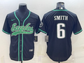 Men's Philadelphia Eagles DeVonta Smith Black Game Jersey Joint Edition