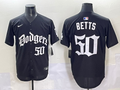 Men's Los Angeles Dodgers Mookie Betts Black Alternate Player Jersey