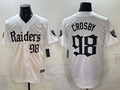 Men's Las Vegas Raiders Maxx Crosby White Team Game Jersey
