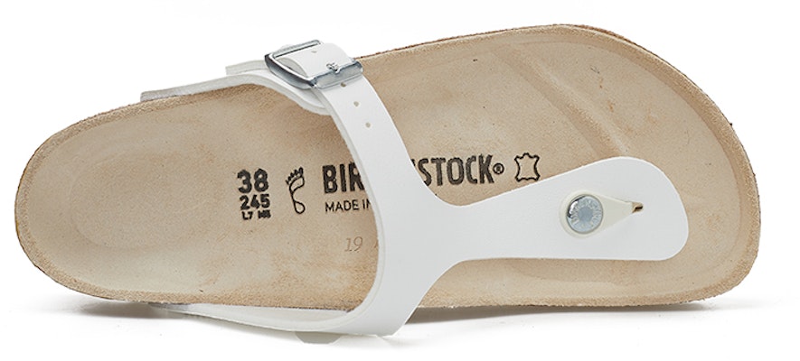 Birkenstock Gizeh Birko-Flor 43731 Narrow Fit White Sandals