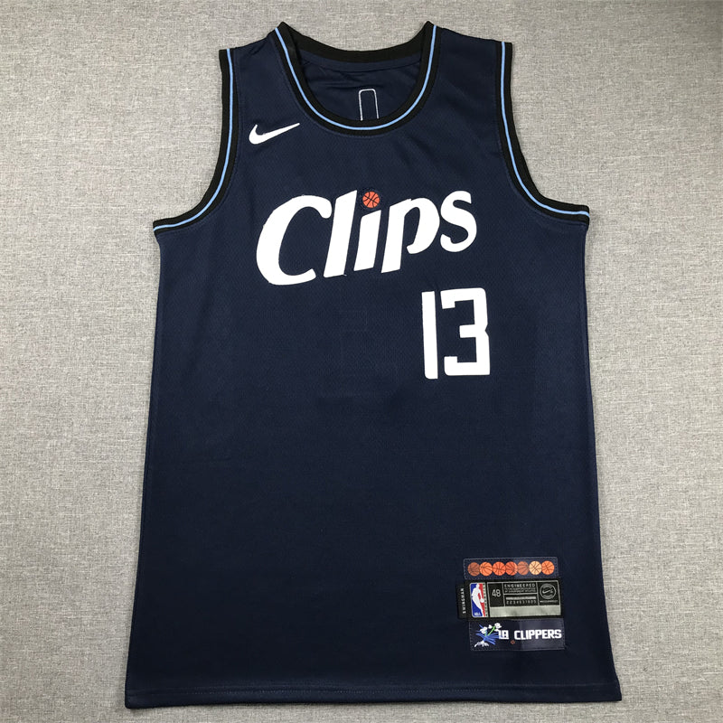 Men's LA Clippers Paul George Navy 2023/24 Swingman Jersey - City Edition