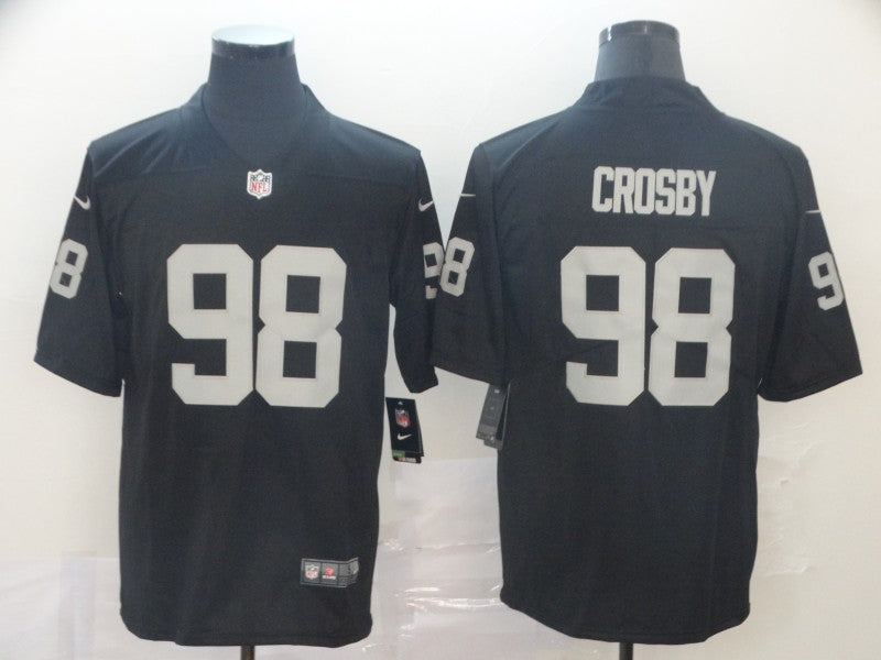 Men's Las Vegas Raiders Maxx Crosby Black Game Player Jersey
