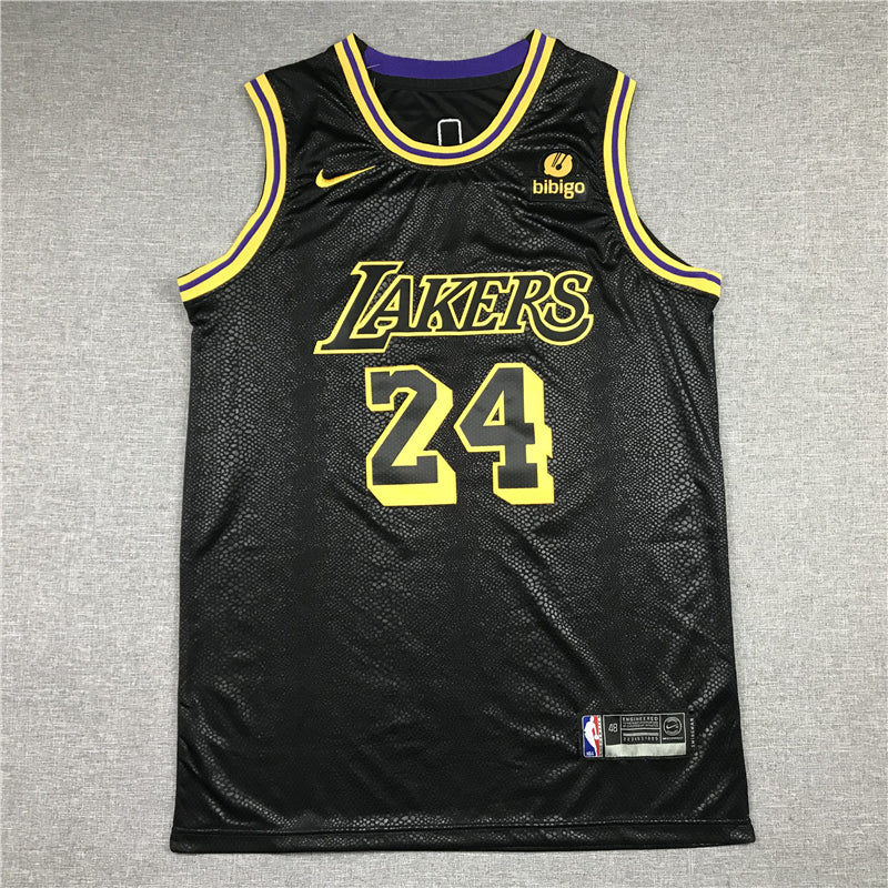 Men's Los Angeles Lakers Kobe Bryant Black City Edition Swingman Jersey