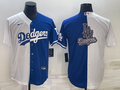 Men's Los Angeles Dodgers White/Blue Replica Player Jersey