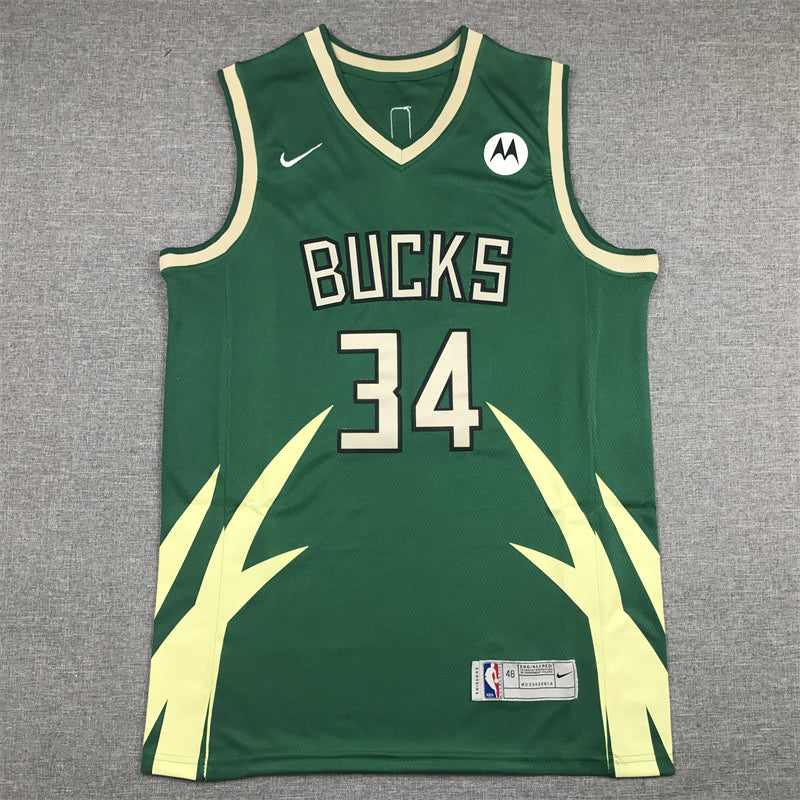 Men's Milwaukee Bucks Giannis Antetokounmpo Green Swingman Jersey
