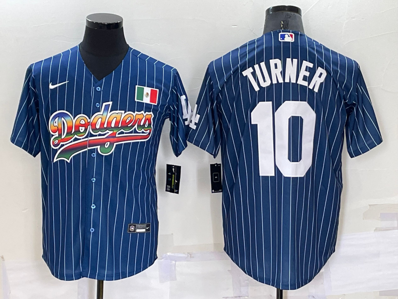 Men's Los Angeles Dodgers Justin Turner Blue Authentic Game Jersey