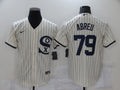 Men's Chicago White Sox Jose Abreu Beige Replica Baseball Jersey