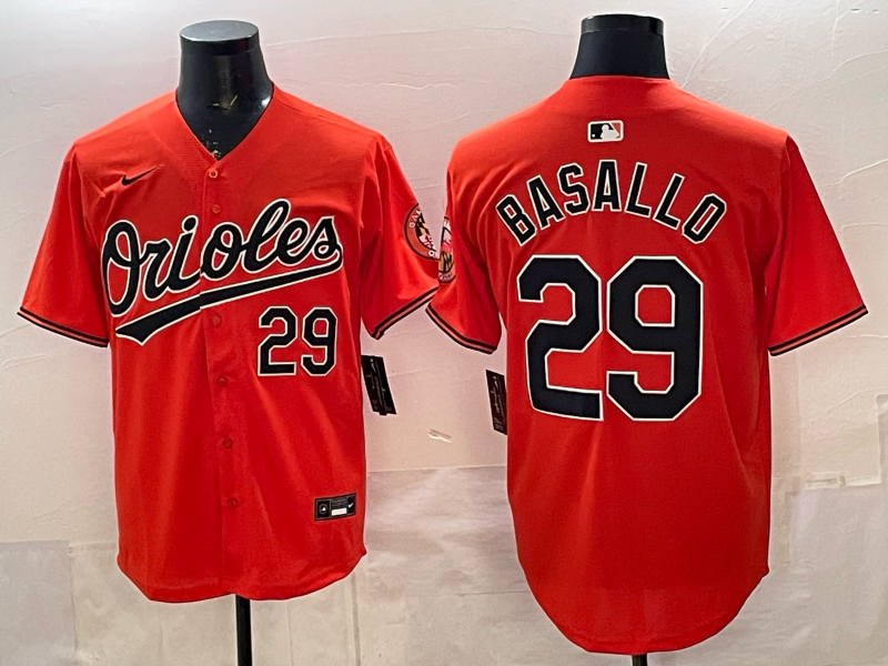 Men's Baltimore Orioles Samuel Basallo Orange 2nd Alternate Limited Player Jersey