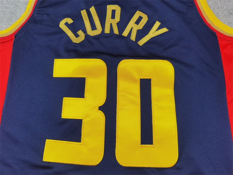Men's Golden State Warriors Stephen Curry Navy 2024/25 Swingman Player Jersey - City Edition