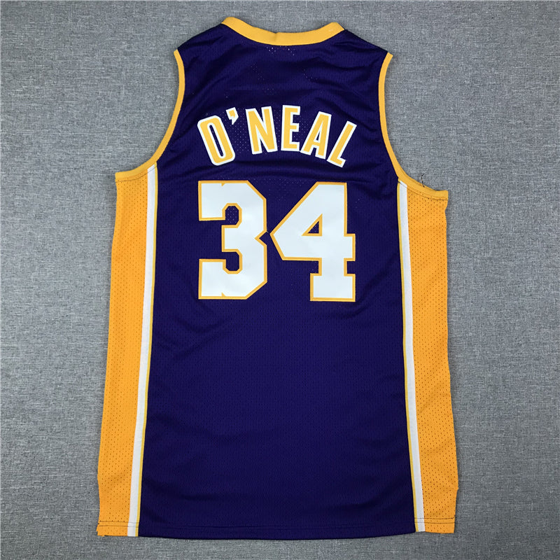 Men's Los Angeles Lakers Shaquille O'Neal Purple 1999-00 Classics Jersey