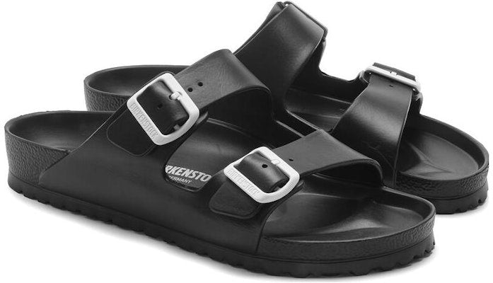 Birkenstock EVA 1025818 Black Double Buckle Slide Sandals