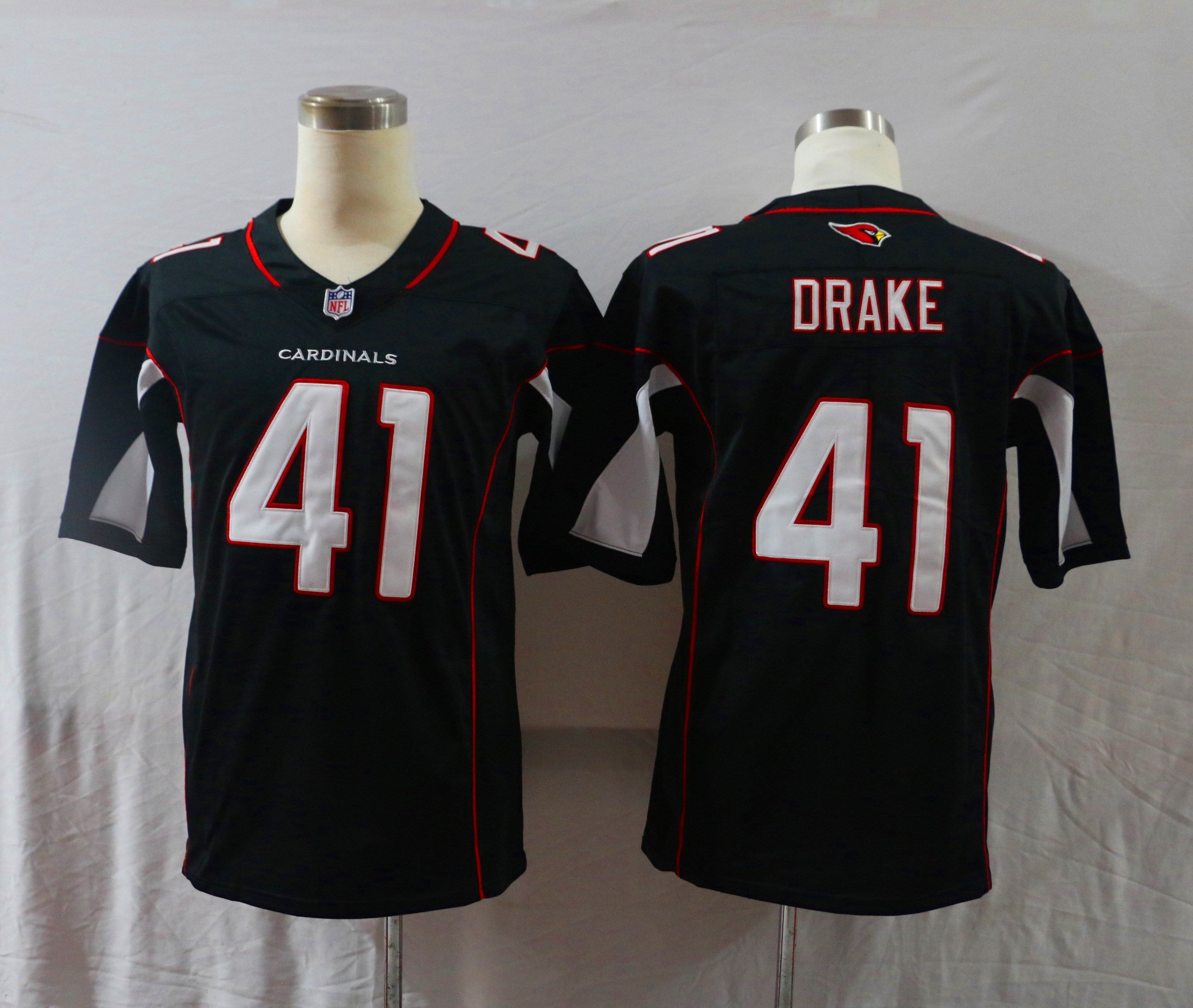 Men's Arizona Cardinals Kenyan Drake Black Game Jersey