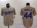Men's Los Angeles Dodgers Vicente Padilla Gray Player Jersey