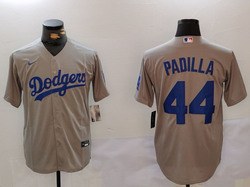 Men's Los Angeles Dodgers Vicente Padilla Gray Player Jersey