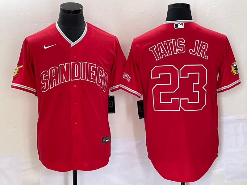 Men's San Diego Padres Fernando Tatis Jr. Red Replica Player Jersey
