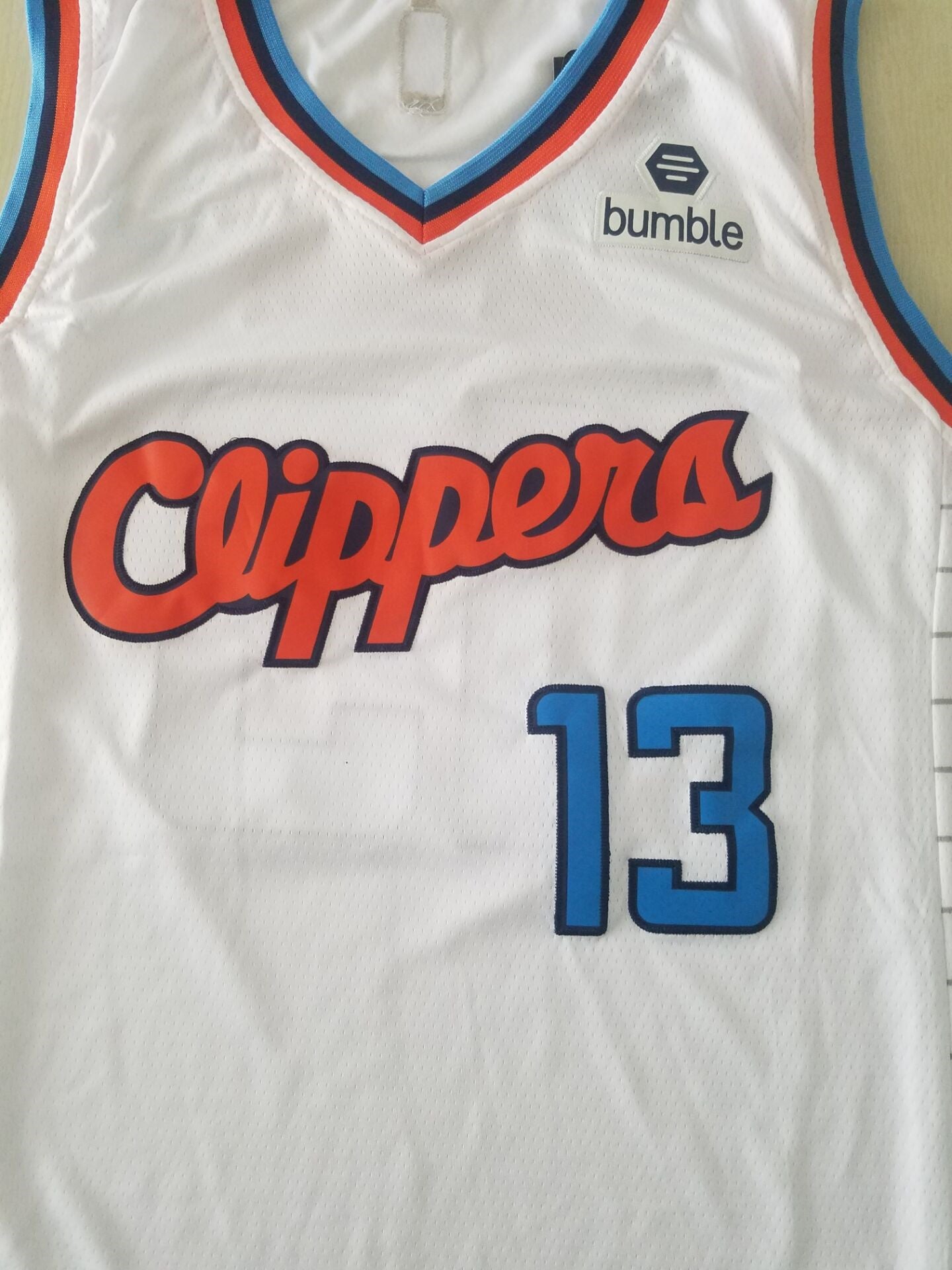 Men's LA Clippers Paul George White Classics Jersey