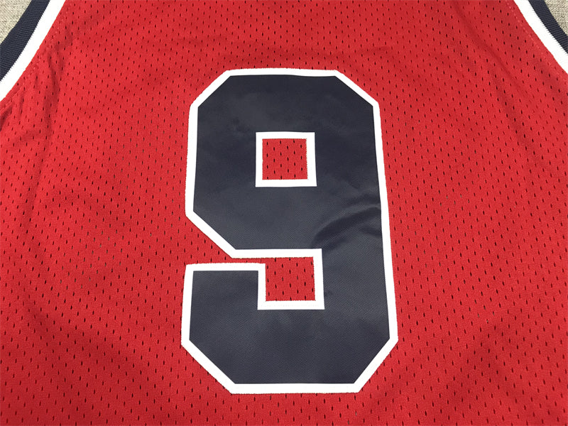 Men's Michael Jordan Red USA Dream Team Olympics Jersey
