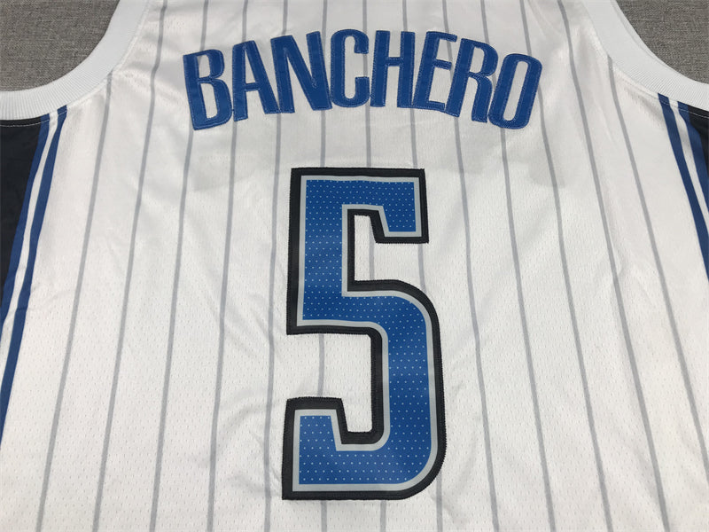 Men's Orlando Magic Paolo Banchero White 2022/23 Fast Break Replica Jersey - Association Edition