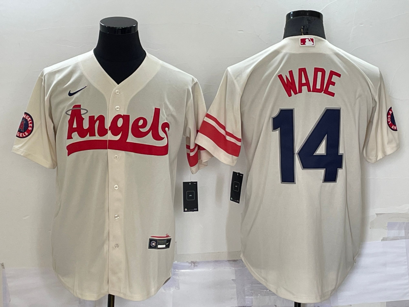 Men's Los Angeles Angels Tyler Wade Cream City Connect Replica Player Jersey