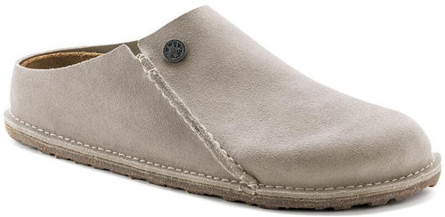 Birkenstock Zermatt 365 Suede Leather Stone Coin 1021319 Light Grey Covered-Toe Slippers
