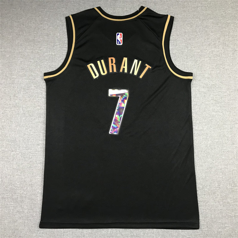 Men's Brooklyn Nets Kevin Durant Black Swingman Player Jersey