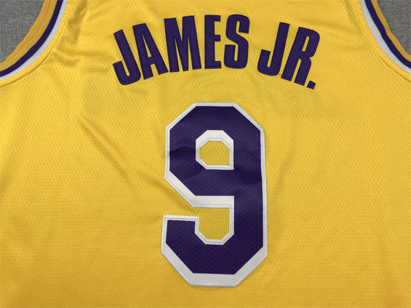 Men's Los Angeles Lakers Bronny James Gold Swingman Player Jersey - Icon Edition
