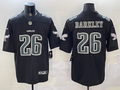 Men's Philadelphia Eagles Saquon Barkley Carbon Black Fashion Game Jersey