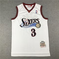 Men's Philadelphia 76ers Allen Iverson White Swingman Jersey
