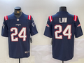 Men's New England Patriots Ty Law Navy Retired Player Alternate Game Jersey
