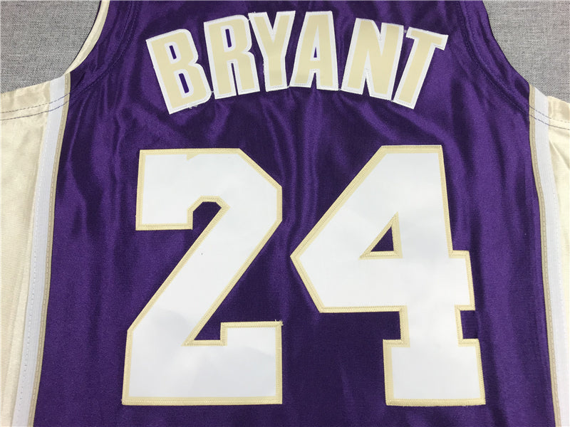 Men's Los Angeles Lakers Kobe Bryant Hall of Fame Purple Hardwood Classics Jersey