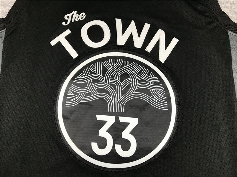 Men's Golden State Warriors James Wiseman Black Swingman Jersey