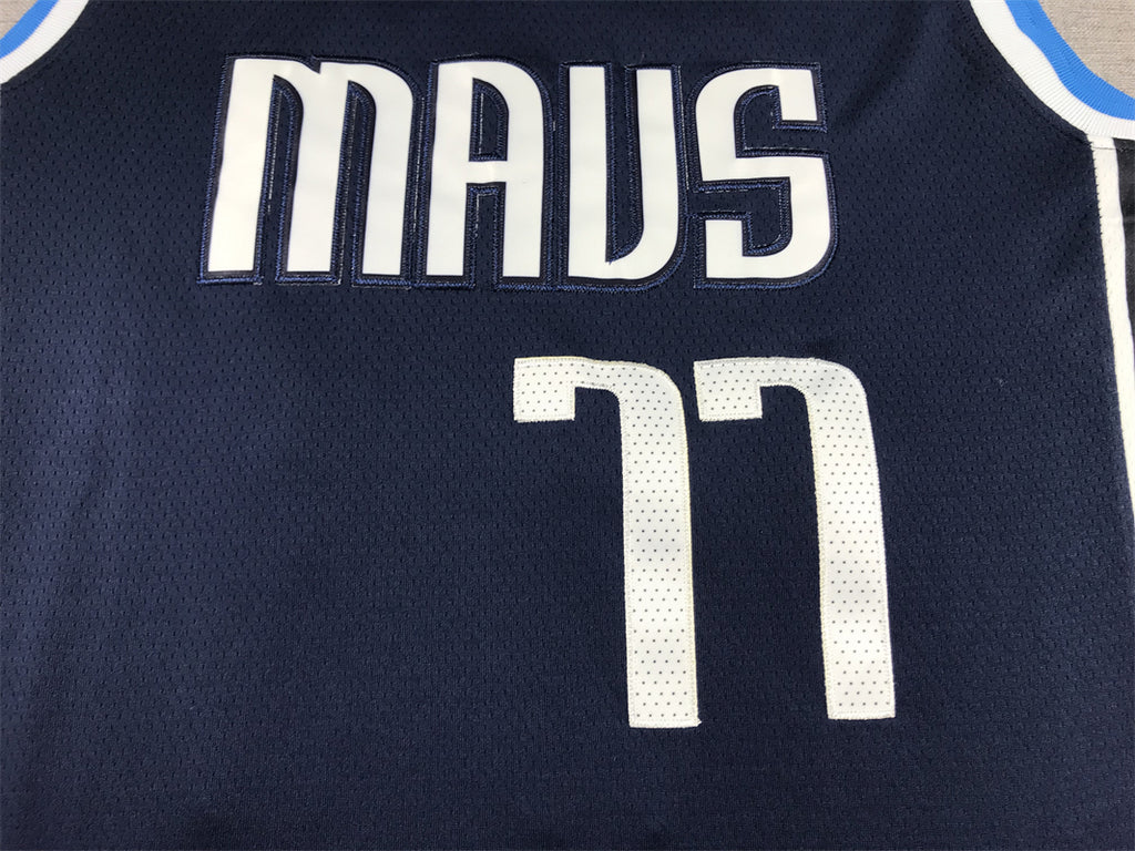Men's Dallas Mavericks Luka Doncic Navy 2022/23 Statement Edition Swingman Jersey