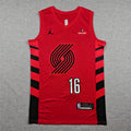 Men's Portland Trail Blazers Yang Hansen Red 2022/23 Swingman Player Jersey - Statement Edition