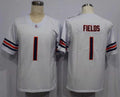Men's Chicago Bears Justin Fields White Player Game Jersey