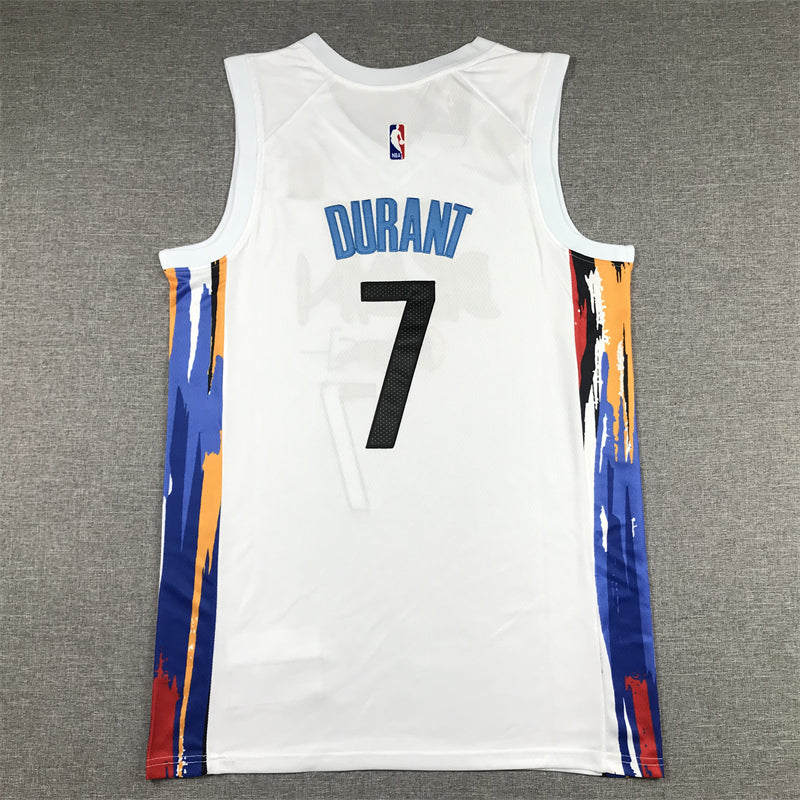 Men's Brooklyn Nets Kevin Durant White 2022/23 Fastbreak Jersey - City Edition