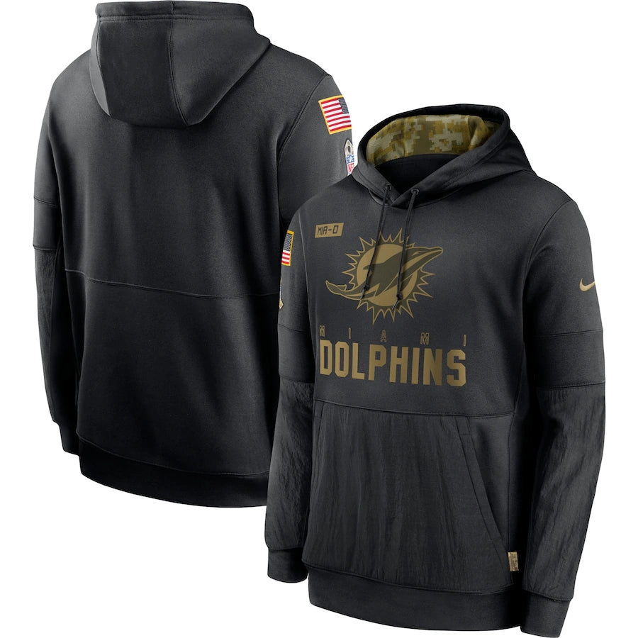 Men's Miami Dolphins 2020 Salute to Service Hoodie Black