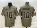 Men's Los Angeles Chargers Justin Herbert Olive 2022 Salute To Service Limited Jersey