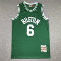 Men's Boston Celtics Bill Russell Kelly Green Hardwood Classics Authentic Jersey