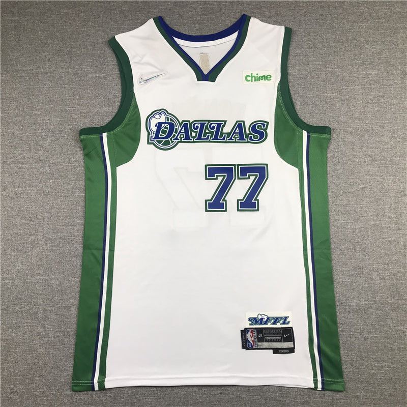 Men's Dallas Mavericks Luka Doncic White 2021/22 Swingman Jersey - City Edition