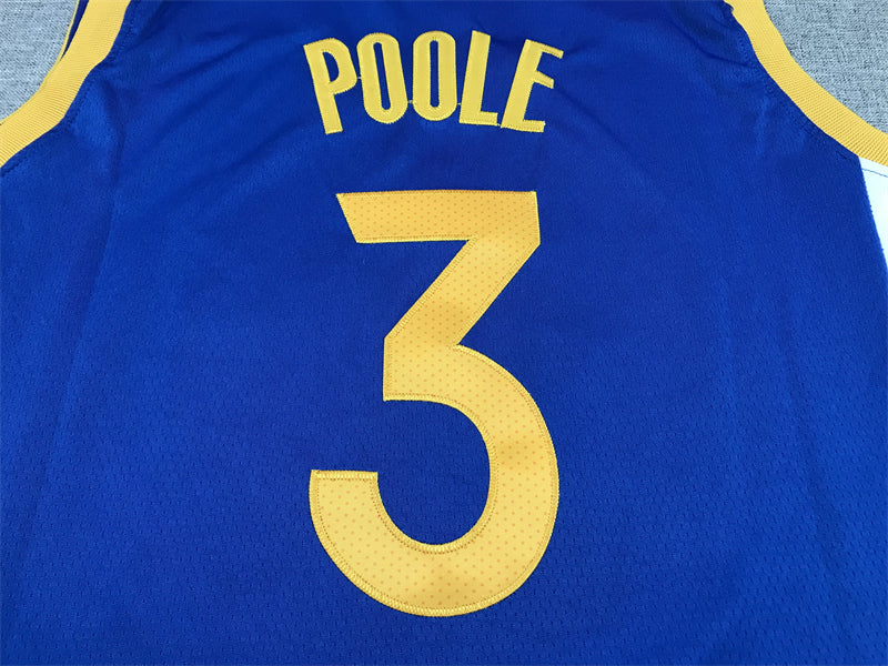 Men's Golden State Warriors Jordan Poole Royal 2022/23 Fast Break Replica Player Jersey - Icon Edition